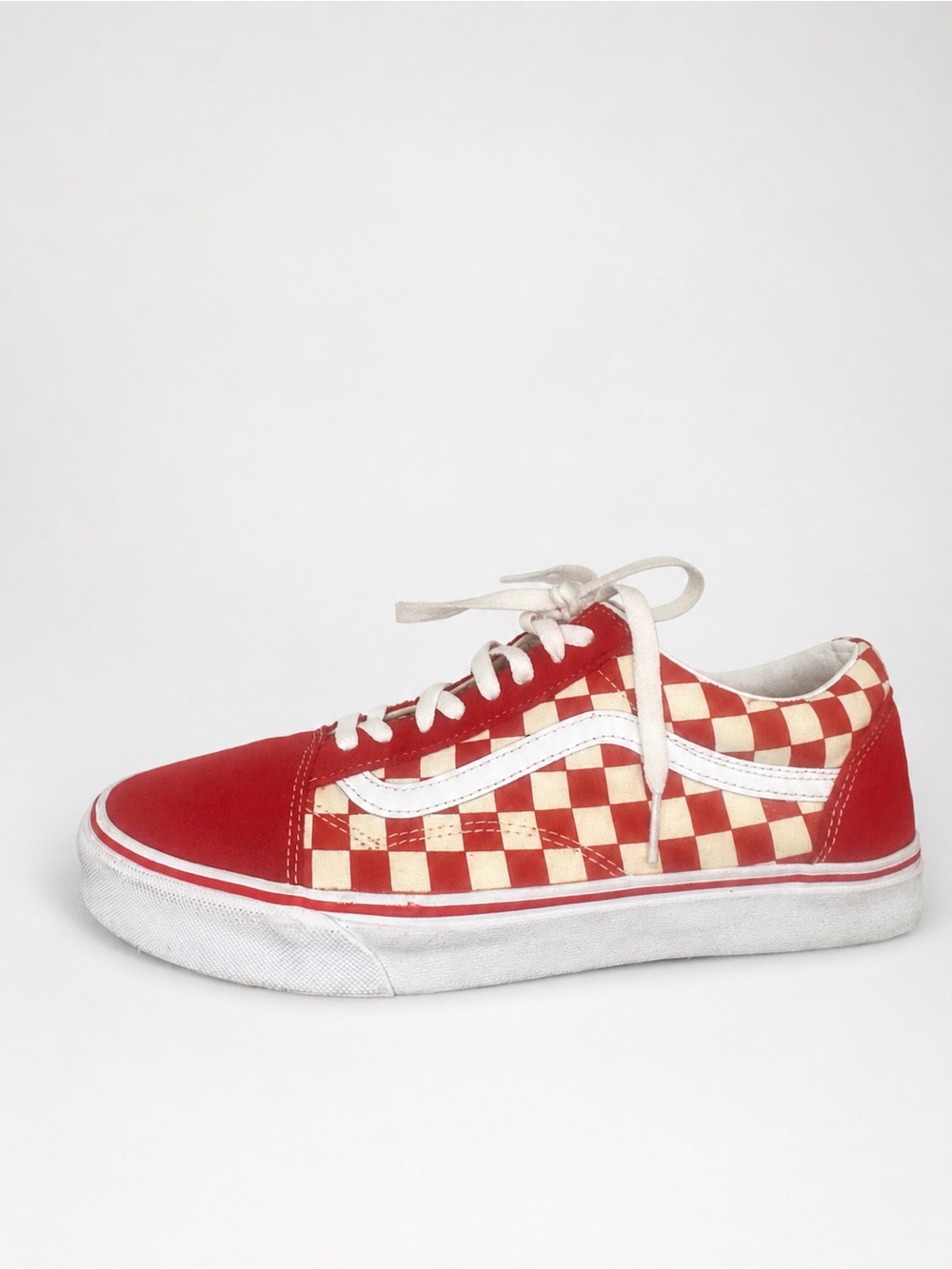 Vans Old Skool Red Checkerboard Sneakers